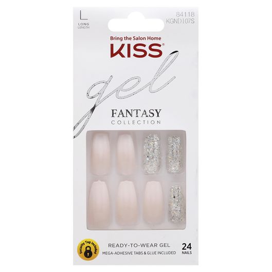 Kiss Gel Fantasy Ready To Wear Press On Gel Nails In All About You Bed Bath Beyond