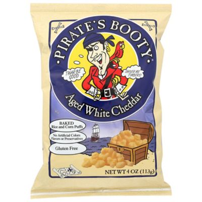 Pirate&#39;s Booty&reg; Aged White Cheddar Rice and Corn Puffs 4 oz. Bag