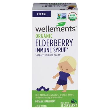 Wellements&reg; 4 fl. oz. Organic Elderberry Immune Syrup. View a larger version of this product image.