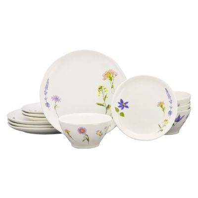 Bee &amp; Willow&trade; Charlotte Floral Organic 12-Piece Dinnerware Set