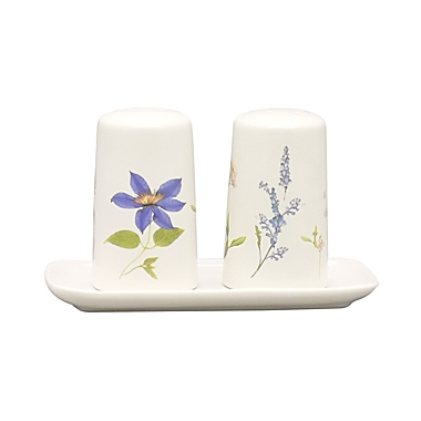 Bee &amp; Willow&trade; Charlotte Floral Organic 3-Piece Salt and Pepper Shaker Set. View a larger version of this product image.