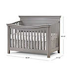 Alternate image 3 for Sorelle Furniture Finley Lux 4-in-1 Convertible Crib in Weathered Grey