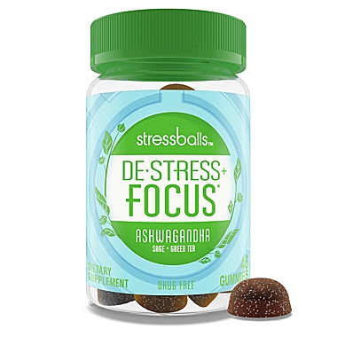 Stressballs&trade; 46-Count De-Stress Focus&reg; Gummies. View a larger version of this product image.