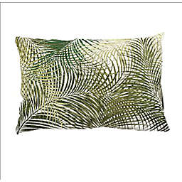 A&B Home Palmetto Embroidered Oblong Throw Pillow in Green