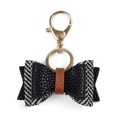 Itzy Ritzy&reg; Boss Bow&trade; Diaper Bag Charm in Coffee/Cream. View a larger version of this product image.
