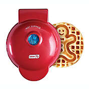 Dash&reg; Gingerbread Man Mini Waffle Maker in Red