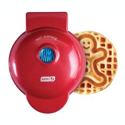 Dash® Gingerbread Man Mini Waffle Maker in Red