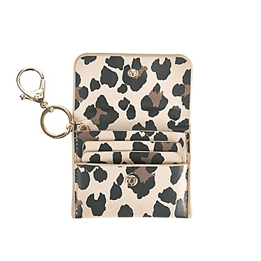 Itzy Ritzy&reg; Mini Wallet&trade; Card Holder in Leopard. View a larger version of this product image.