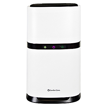 Comfort Zone&reg; Compact HEPA Air Purifier in White. View a larger version of this product image.