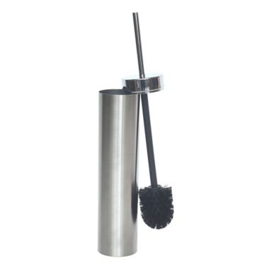 Studio 3B&trade; Toilet Brush and Canister in Brushed Chrome. View a larger version of this product image.