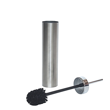 Studio 3B&trade; Toilet Brush and Canister in Brushed Chrome. View a larger version of this product image.