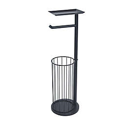 Studio 3B™ Toilet Paper Stand with Shelf and Reserve in Matte Black