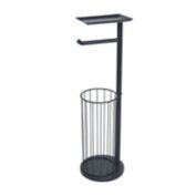 Studio 3B&trade; Toilet Paper Stand with Shelf and Reserve in Matte Black