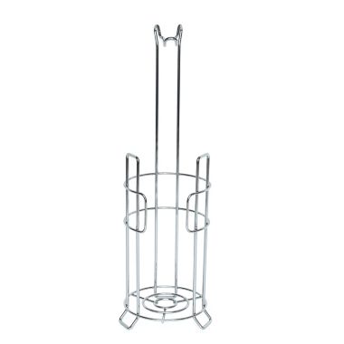 Simply Essential&trade; Wire Toilet Paper Stand and Reserve in Chrome. View a larger version of this product image.