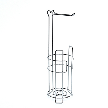 Simply Essential&trade; Wire Toilet Paper Stand and Reserve in Chrome. View a larger version of this product image.