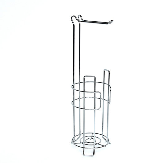 Alternate image 1 for Simply Essential™ Wire Toilet Paper Stand and Reserve in Chrome