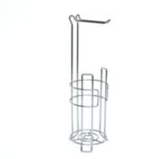 Simply Essential&trade; Wire Toilet Paper Stand and Reserve in Chrome