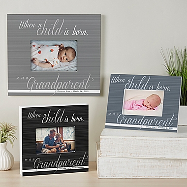 A Grandparent Is Born 4-Inch x 6-Inch Picture Frame. View a larger version of this product image.