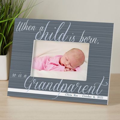 A Grandparent Is Born 4-Inch x 6-Inch Picture Frame