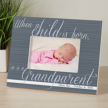 A Grandparent Is Born 4-Inch x 6-Inch Picture Frame. View a larger version of this product image.