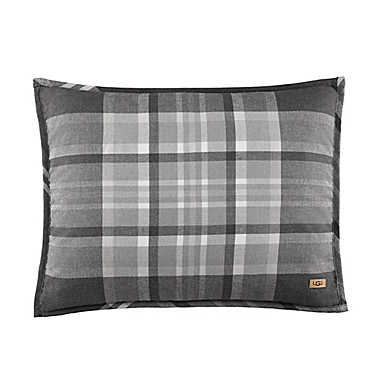 UGG&reg; Paxton 3-Piece Reversible Full/Queen Comforter Set in Charcoal. View a larger version of this product image.