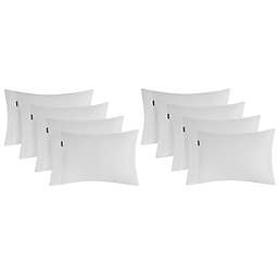 Vera Wang® Solid Sateen Standard Pillowcase Set in White (Set of 8)