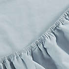 Alternate image 2 for Vera Wang&reg; Solid Organic Cotton Queen Sheet Set in Rain Blue