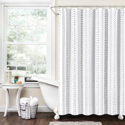 Lush D&eacute;cor 72-Inch x 72-Inch Hygge Stripe Shower Curtain