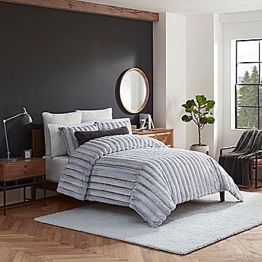 UGG&reg; Comforter Set 3-Piece Full/Queen in Charcoal. View a larger version of this product image.