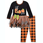 Alternate image 0 for Bonnie Baby Size 3-6M &quot;Fa-BOO-lous&quot; 2-Piece Tutu Top and Legging Set