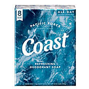 Coast&reg; 8-Count 4 oz. Refreshing Deodorant Bar Soap in Classic Pacific Force Scent