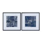 Alternate image 0 for Studio 3B&trade; Blocked Lines 30-Inch Square Framed Wall Art (Set of 2)
