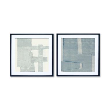 Studio 3B&trade; Land Plot 30-Inch x 30-Inch Framed Wall Art (Set of 2). View a larger version of this product image.