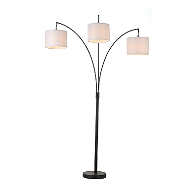 Cedar Hill&reg; 3 Light Tree Style Floor Lamp in Black. View a larger version of this product image.