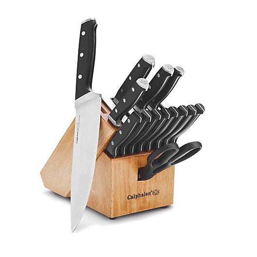 Alternate image 1 for Calphalon Classic™ Antimicrobial Self-Sharpening 15-Piece Cutlery Set