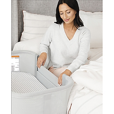 Skip Hop&reg; Cozy-Up 2-in-1 Bedside Sleeper and Bassinet in Grey. View a larger version of this product image.