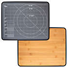 Alternate image 1 for Our Table&trade; 12-Inch x 15-Inch Double Sided Bamboo &amp; Poly Cutting Board