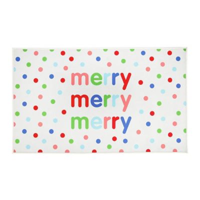 H for Happy&trade; Merry Merry 20&quot; x 34&quot; Accent Rug