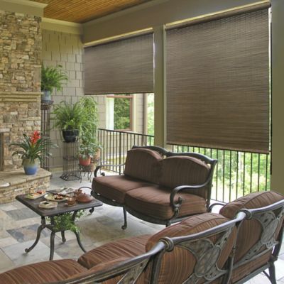 Outdoor Living Bamboo Roll-Up Shade