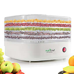 NutriChef™ Electric Square Countertop Food Dehydrator & Food Preserver in White