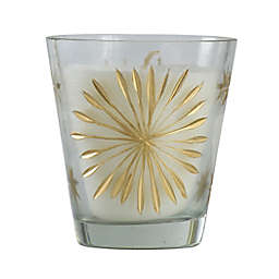 A&B Home Starburst 4.5 oz. Cut Glass Candle in Gold