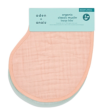 aden + anais&reg; Mother Earth 2-Pack Organic Cotton Burpy Bibs. View a larger version of this product image.