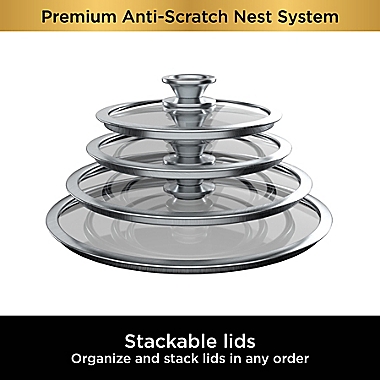 Ninja&trade; Foodi&trade; NeverStick&trade; Premium Space Saving 10-Piece Cookware Set. View a larger version of this product image.