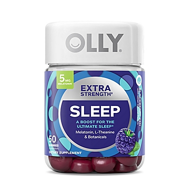Olly&reg; 50-Count Extra Strength Blackberry Sleep Gummies. View a larger version of this product image.