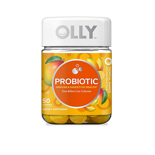 Alternate image 1 for OLLY™ 50-Count Purely Probiotic in Tropical Mango Gummies