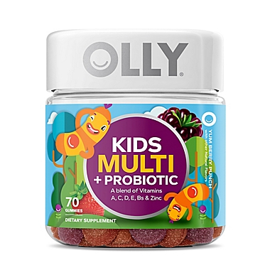 OLLY&reg; 70-Count Kids&#39; Multi + Probiotic Vitamin Gummies. View a larger version of this product image.