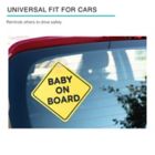 Alternate image 1 for Belle ON THE GO Baby on Board Car Signs in Yellow (Set of 2)