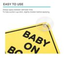 Alternate image 2 for Belle ON THE GO Baby on Board Car Signs in Yellow (Set of 2)