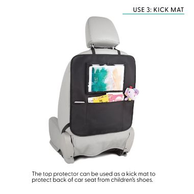 Belle ON THE GO Car Seat Protector in Black. View a larger version of this product image.