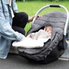 Alternate image 4 for Belle ON THE GO Herringbone Car Seat Cover in Grey